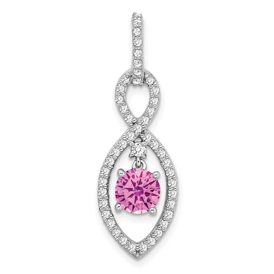 Round Gemstone & Diamond Pendants