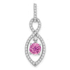 Round Gemstone & Diamond Pendants