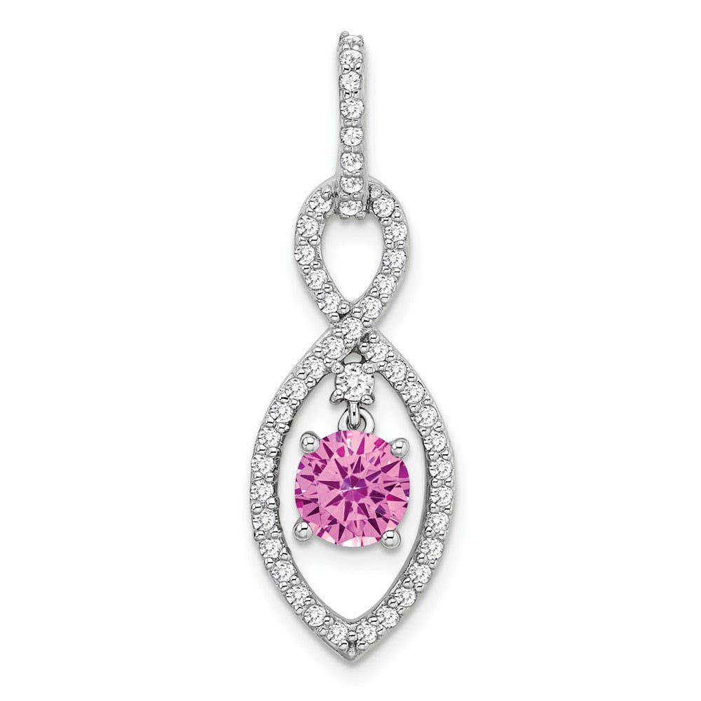 Round Gemstone & Diamond Pendants