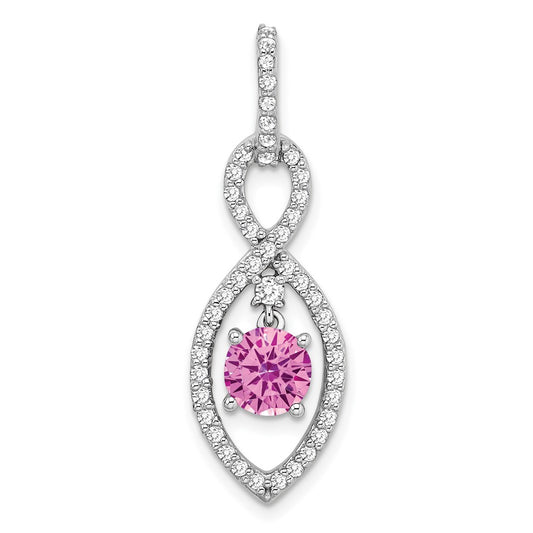 Round Gemstone & Diamond Pendants