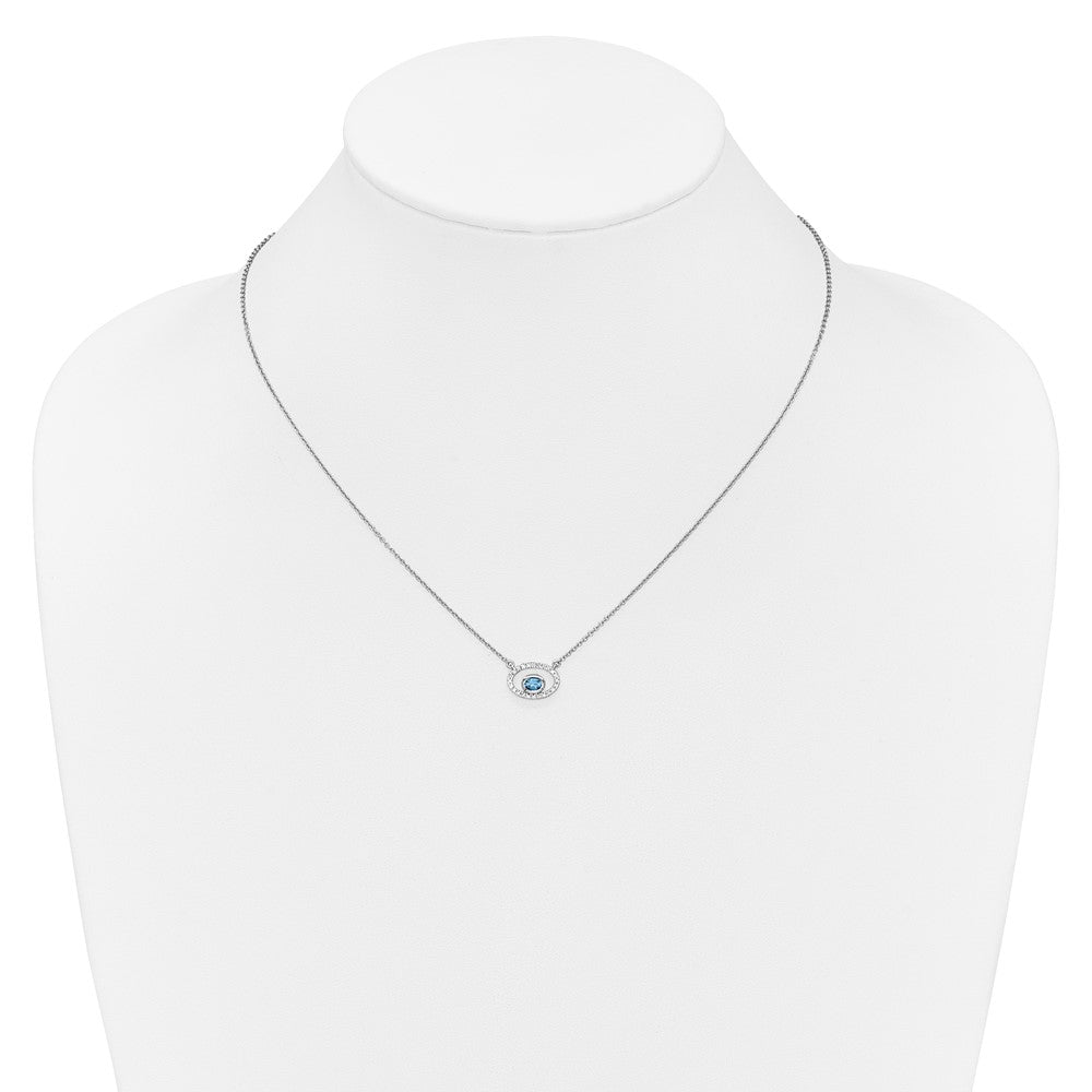 Oval Gemstone & Diamond Necklaces