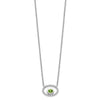 Oval Gemstone & Diamond Necklaces