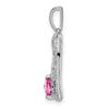 Gemstone and Diamond MOM Heart Pendants