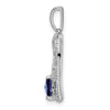 Gemstone and Diamond MOM Heart Pendants