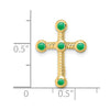 Gemstone Cross Chain Slides