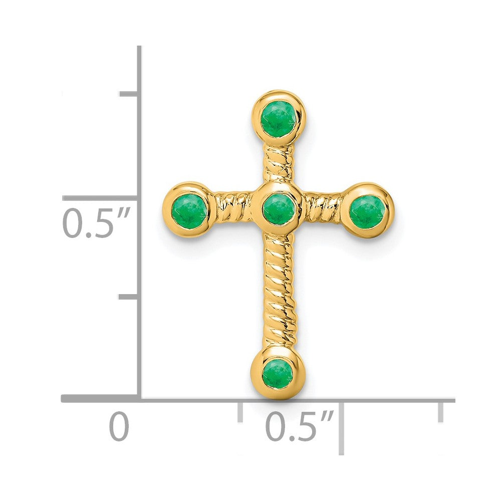 Gemstone Cross Chain Slides
