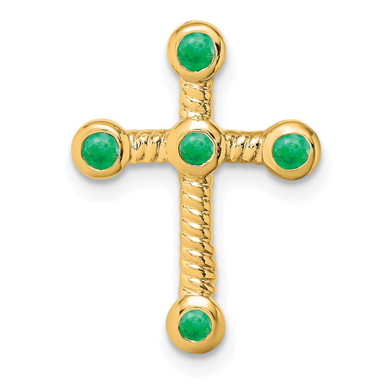 Gemstone Cross Chain Slides