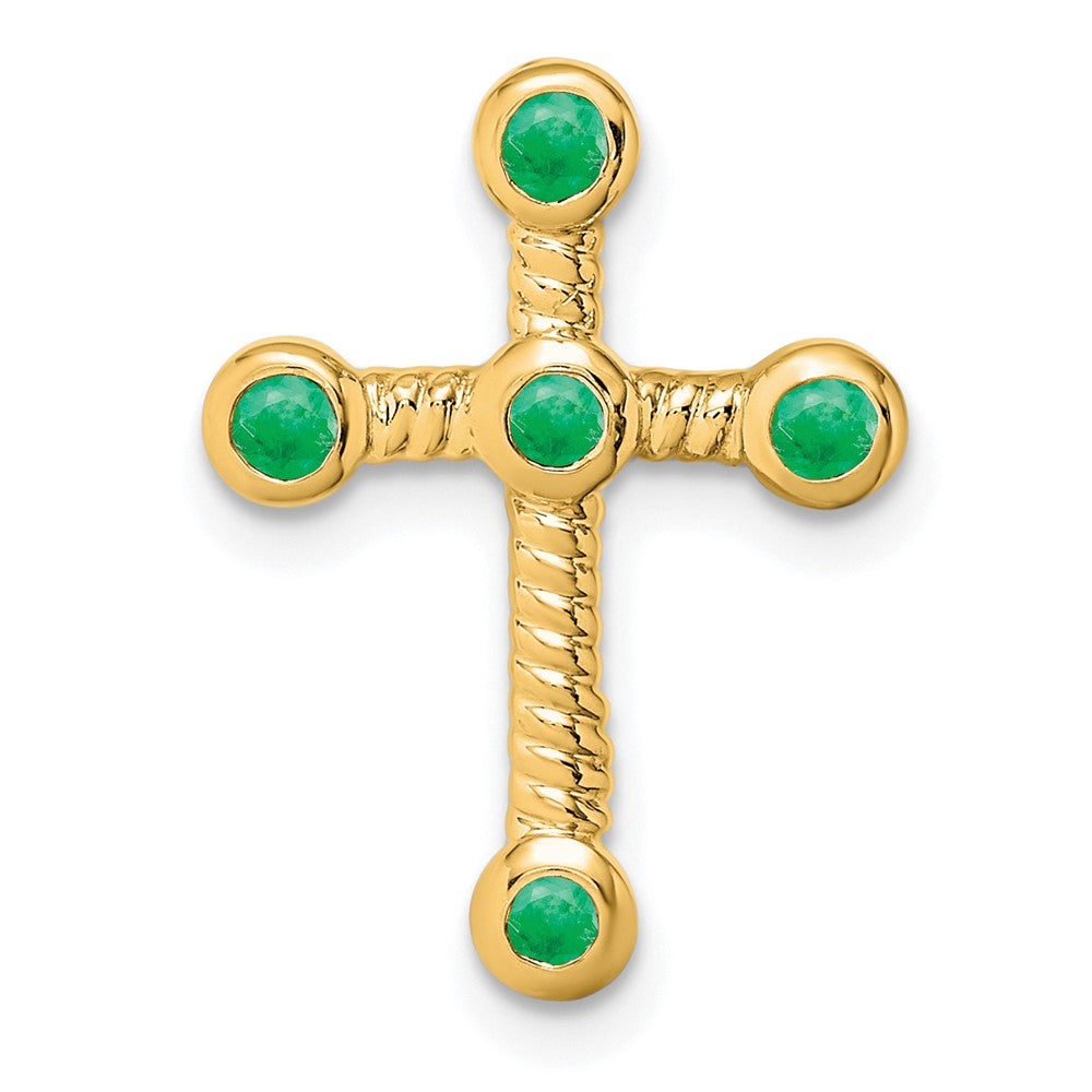 Gemstone Cross Chain Slides