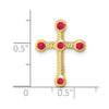 Gemstone Cross Chain Slides