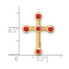 Gemstone Cross Chain Slides