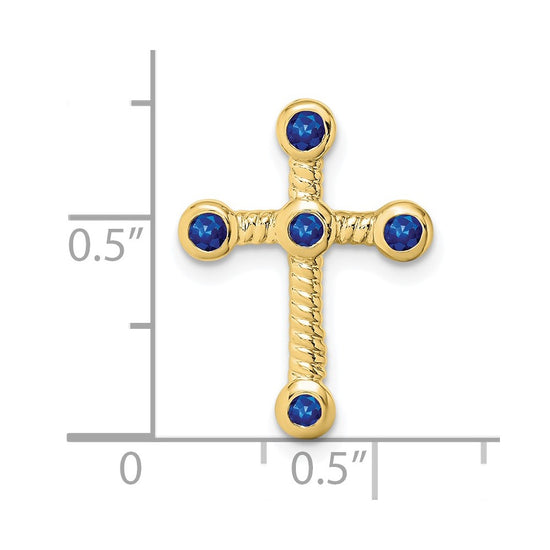 Gemstone Cross Chain Slides