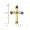 Gemstone Cross Chain Slides