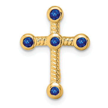 Gemstone Cross Chain Slides