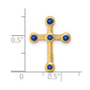 Gemstone Cross Chain Slides