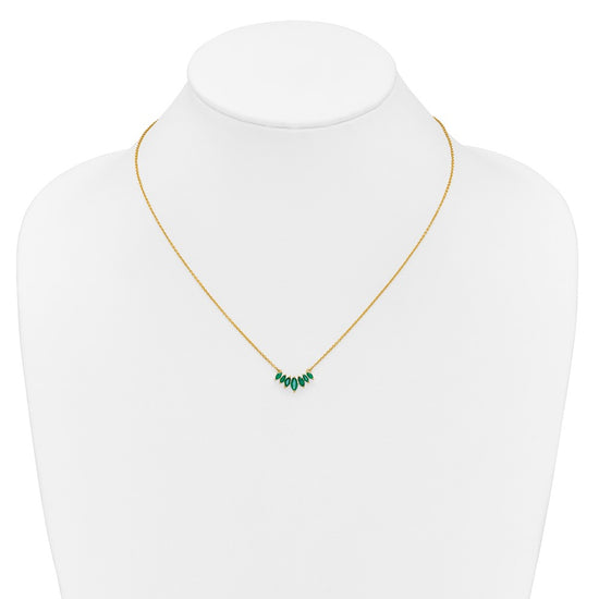 7 Marquise Gemstone Necklaces