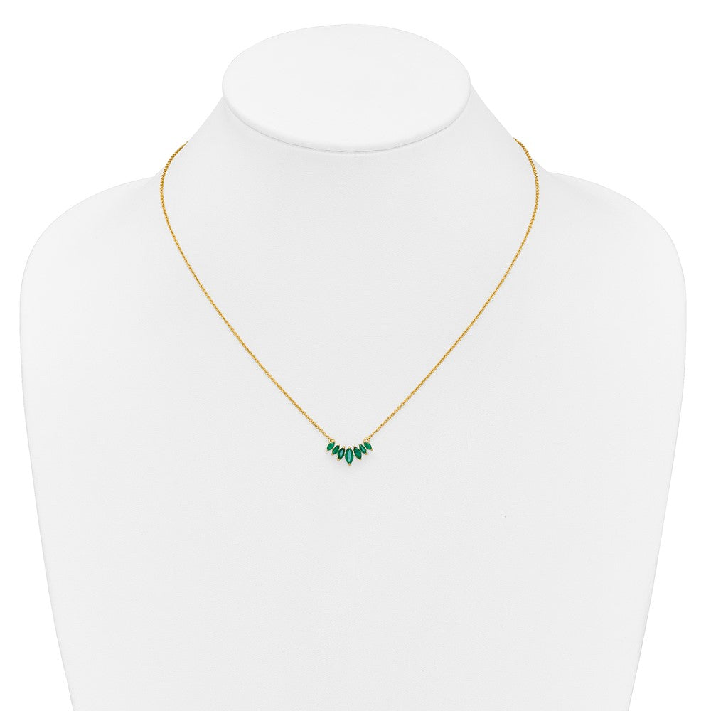7 Marquise Gemstone Necklaces