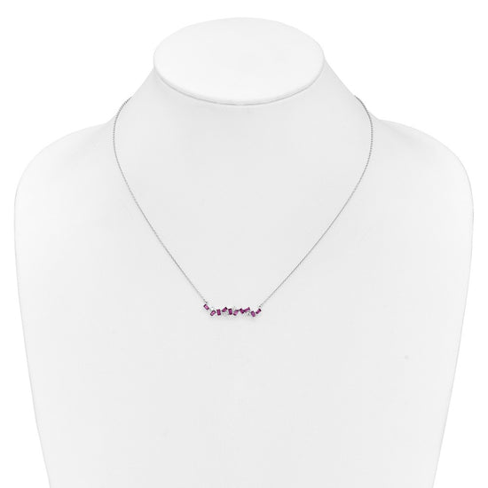 Gemstone & Diamond Bar Pendants