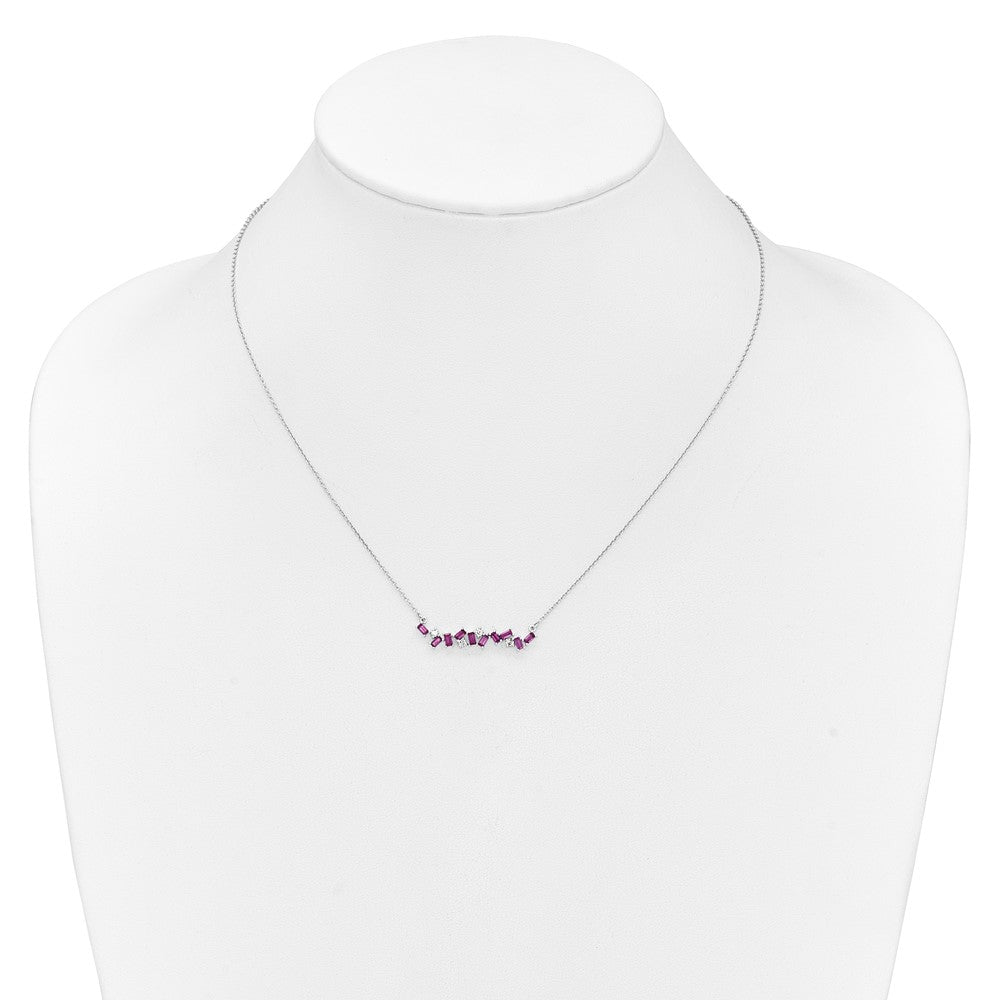Gemstone & Diamond Bar Pendants