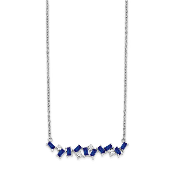Gemstone & Diamond Bar Pendants