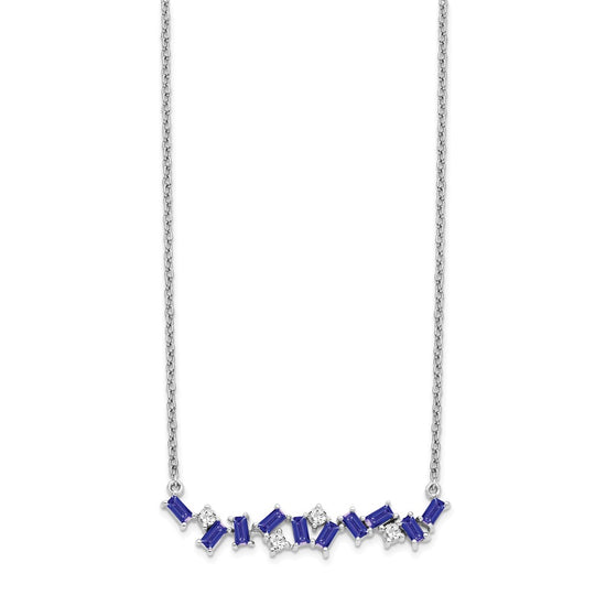 Gemstone & Diamond Bar Pendants
