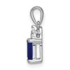 Emerald-Cut Gemstone and Diamond Pendants