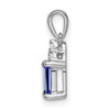 Emerald-Cut Gemstone and Diamond Pendants