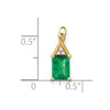 Rectangle Gemstone & Diamond Pendants