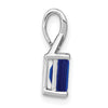 Rectangle Gemstone & Diamond Pendants
