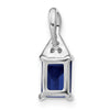 Rectangle Gemstone & Diamond Pendants