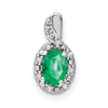 Oval Gemstone and Diamond Pendants