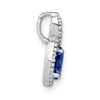 Oval Gemstone and Diamond Pendants