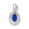Oval Gemstone and Diamond Pendants