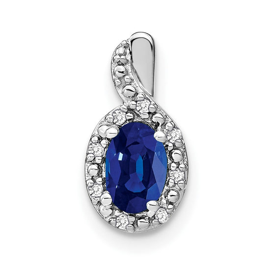 Oval Gemstone and Diamond Pendants