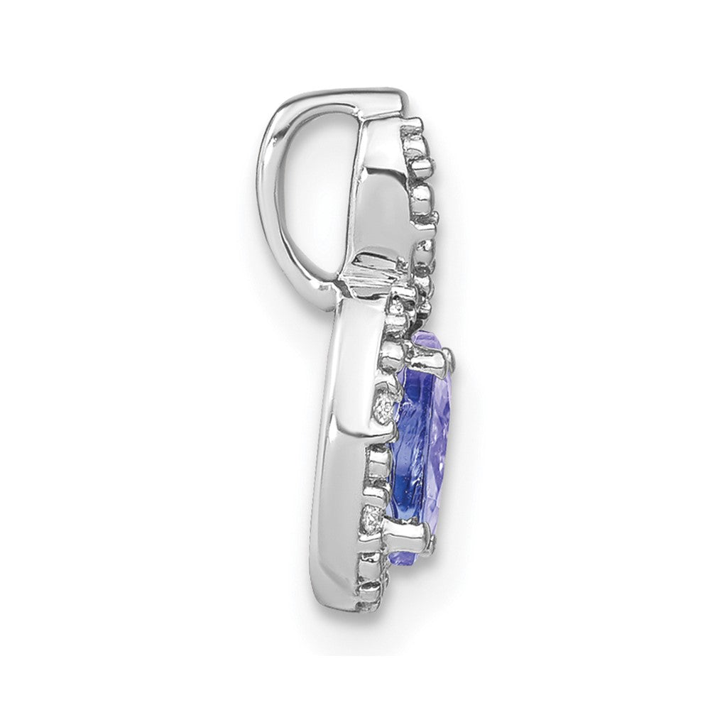 Oval Gemstone and Diamond Pendants