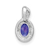 Oval Gemstone and Diamond Pendants