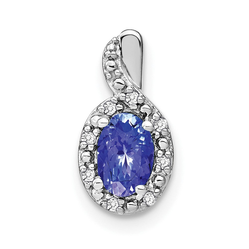 Oval Gemstone and Diamond Pendants