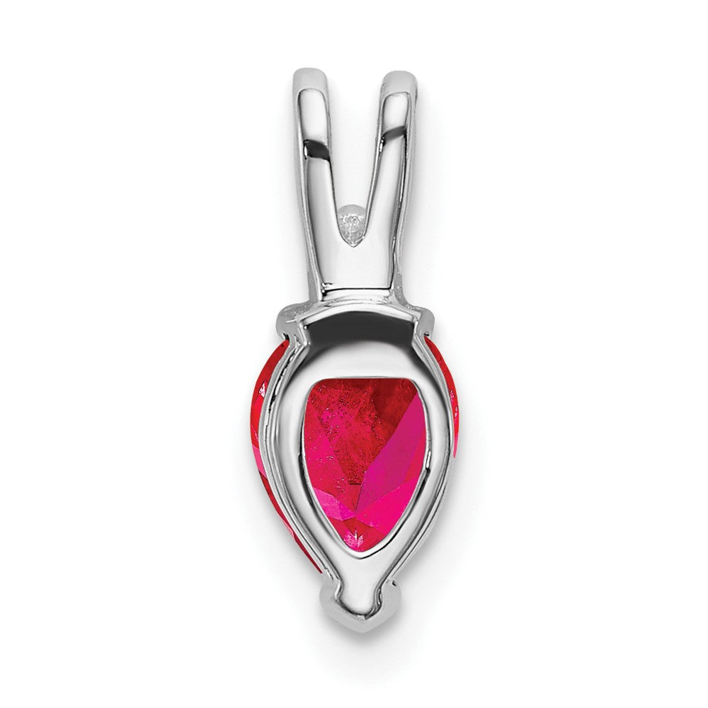 Pear Gemstone & Diamond Pendants