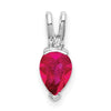 Pear Gemstone & Diamond Pendants
