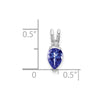 Pear Gemstone & Diamond Pendants
