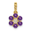 Gemstone and Diamond Floral Pendants