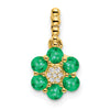 Gemstone and Diamond Floral Pendants