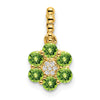 Gemstone and Diamond Floral Pendants