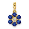Gemstone and Diamond Floral Pendants