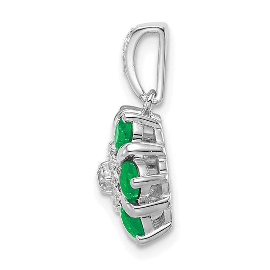 Gemstone & Diamond Floral Pendants