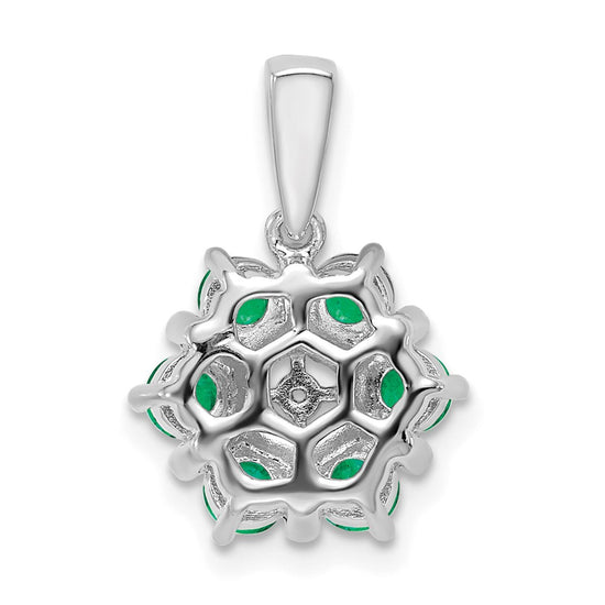 Gemstone & Diamond Floral Pendants