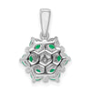 Gemstone & Diamond Floral Pendants