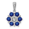Gemstone & Diamond Floral Pendants