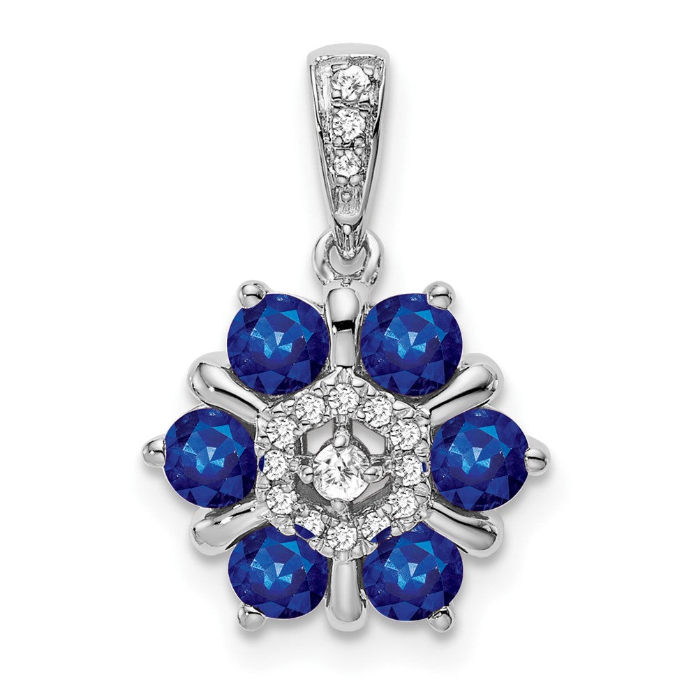 Gemstone & Diamond Floral Pendants