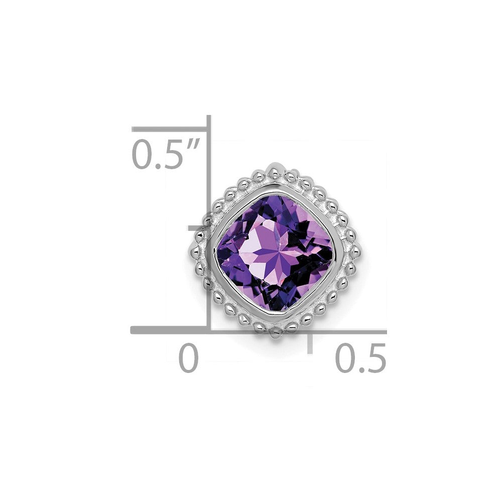 Cushion Gemstone Chain Slides