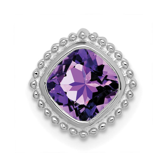 Cushion Gemstone Chain Slides